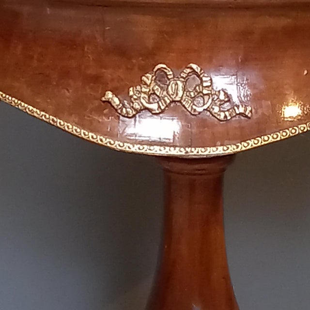 French Wine Table with Marble Top, 1890s For Sale - Image 9 of 13