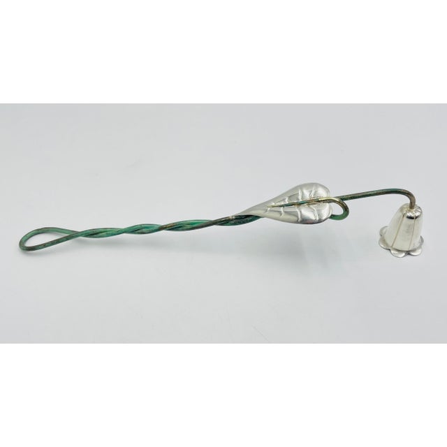 1980s Emilia Castillo Taxco Sterling Silver Candle Snuffer, Hand-Signed & Hallmarked For Sale - Image 14 of 18
