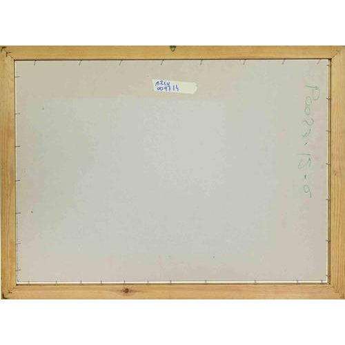 Alberto Inglesi, Composition, 1996, Ink Pastel Watercolor on Paper, Framed For Sale - Image 4 of 5