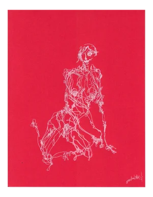 Michael Alan, Buck Naked, 2021, Silkscreen on Paper