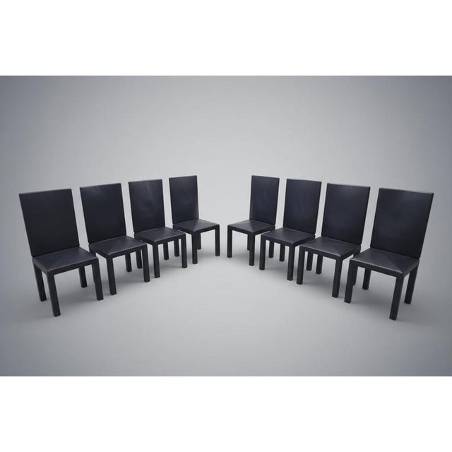 Arcadia Chairs in Leather from B&B Italia, Set of 8 For Sale - Image 16 of 16