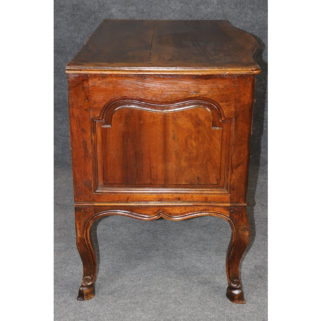 Period Carved Walnut 18th C. French Louis XV 2 Drawer Commode For Sale In Philadelphia - Image 6 of 16
