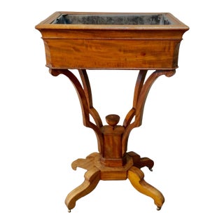 Mid 19th Century French Walnut and Zinc Planter For Sale
