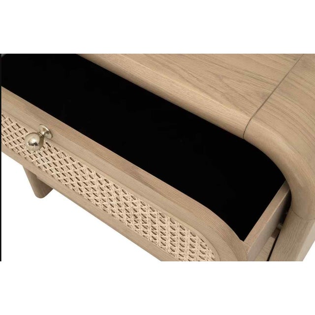 Wood Cannes Three Drawers Wood Nightstand by Essentials for Living For Sale - Image 7 of 11