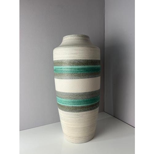 Floor Vase in Turquoise Grey from Bay Keramik For Sale - Image 10 of 11
