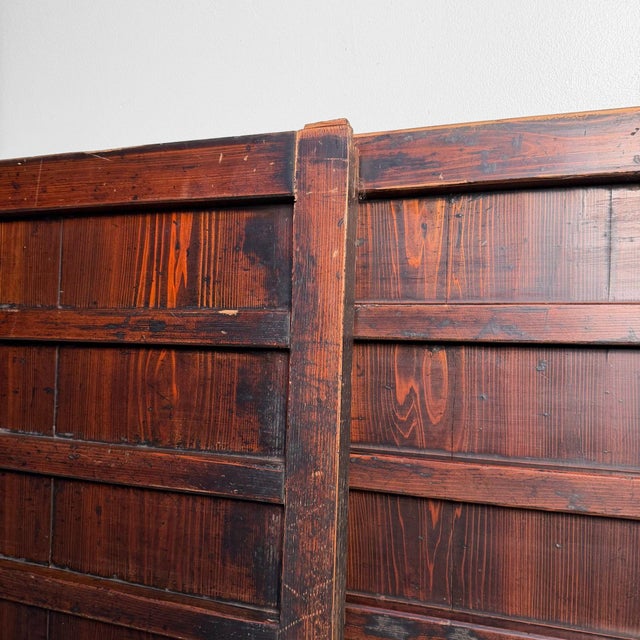 Wood Japanese Wooden Wall Panels, 1890, Set of 2 For Sale - Image 7 of 18