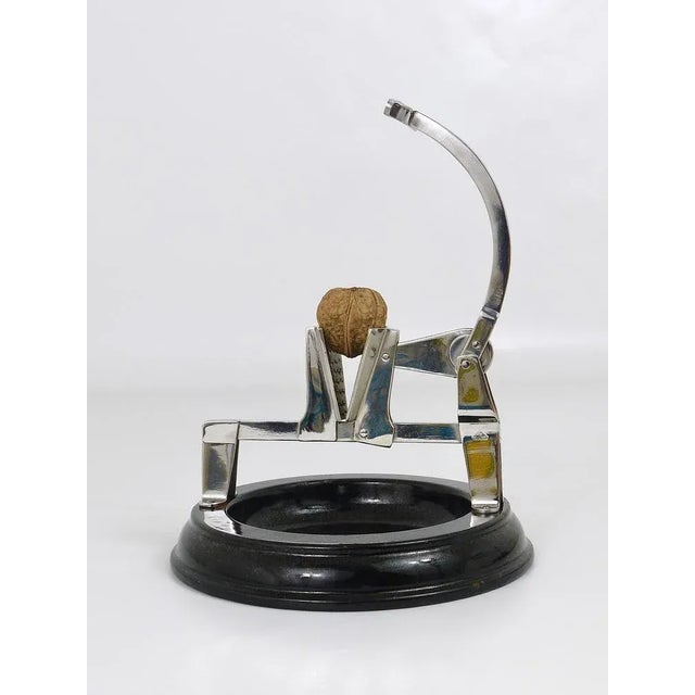 Black Enameled Nutcracker attributed to WMF, Germany, 1920s For Sale - Image 8 of 9