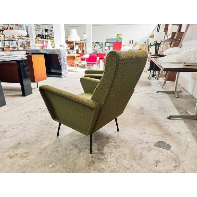 Metal Italian Armchairs, 1950s, Set of 2 For Sale - Image 7 of 9