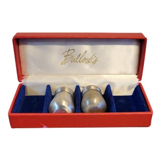 1980s Bullacks Stainless Steel Individual Salt Shakers For Sale