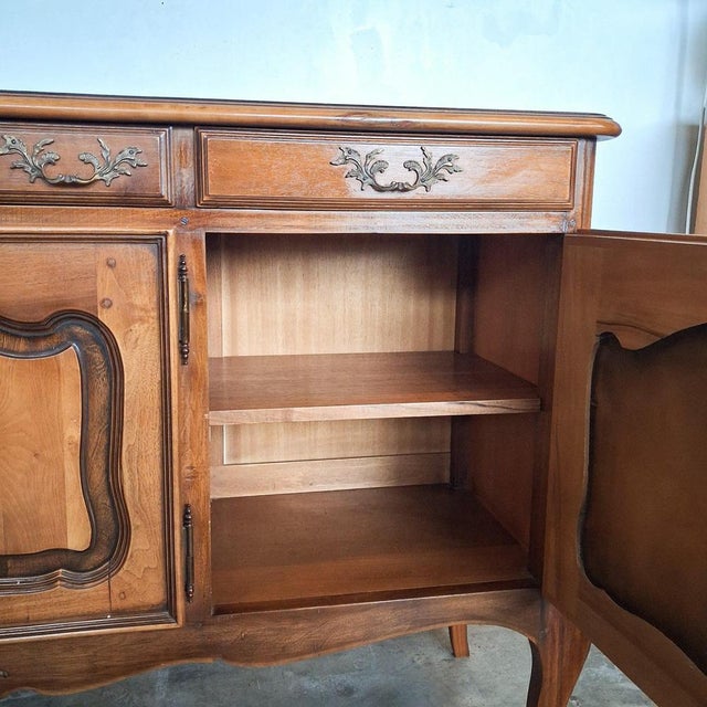 Louis XV Style Sideboard in Walnut, 1900 For Sale - Image 14 of 18