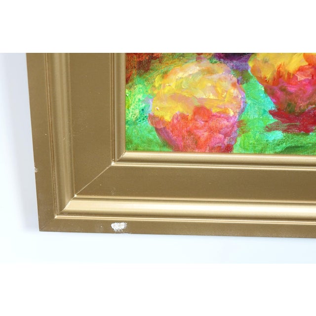 Late 20th Century "Color Songs in the Trees" - Oil on Board For Sale - Image 5 of 7