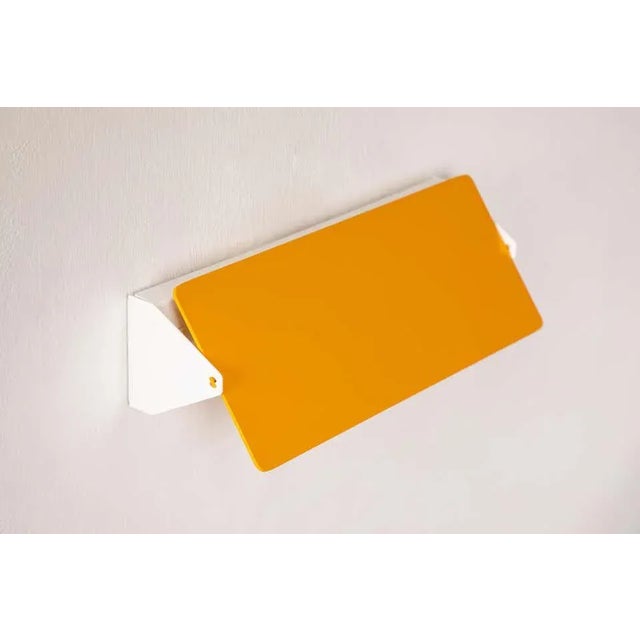Large Charlotte Perriand 'Applique à Volet Pivotant Double' Wall Light in Yellow For Sale - Image 9 of 12