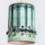 Cylinder Green Turquoise Ceramic Pendant Light, Denmark, 1970 For Sale - Image 6 of 13