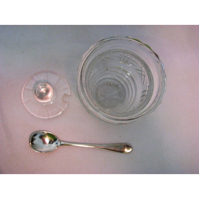 Antique Cut Glass Jam Jar - Made in England For Sale In Dallas - Image 6 of 13