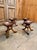 Modern 1950s Vintage Sculpted Mahogany Tripod Stools After Adolf Loos - Set of 4 For Sale - Image 3 of 10