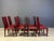 Red Leather Dining Chairs from Roche Bobois, France, 1980s, Set of 8 For Sale - Image 13 of 15