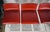 Postmodern Set of Four Frag Bottega Italian Red Leather Adjustable Swivel Bar Stools For Sale - Image 3 of 12