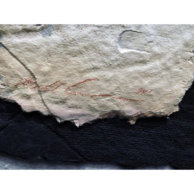 1990s Michael Casey "Dream Hide I" Original Watercolor on Cast Paper on Board Hand Signed For Sale - Image 9 of 12