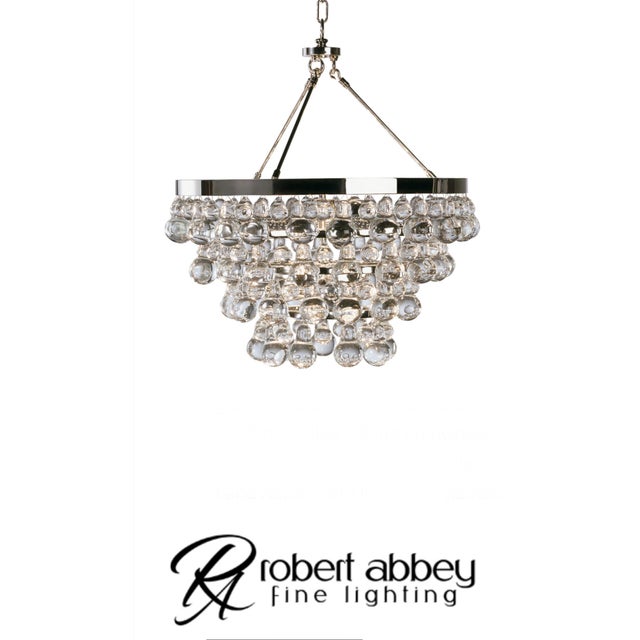 Robert Abbey Bling Chandelier Style S100. Gorgeous Glass Drop Fixture Triple Mint Condition Flexible Design Finish:...