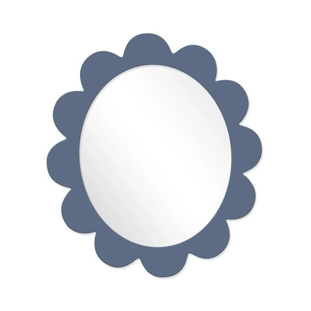 Contemporary Fleur Home Carnival Iris Oval Mirror in Distance, 27x22 For Sale - Image 3 of 3