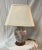 1980s Vintage Floral Porcelain Table Lamp For Sale - Image 5 of 10