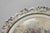 Metal Vintage Wilcox Victorian Silver Plated Round Ornate Footed Salver Serving Tray For Sale - Image 7 of 16