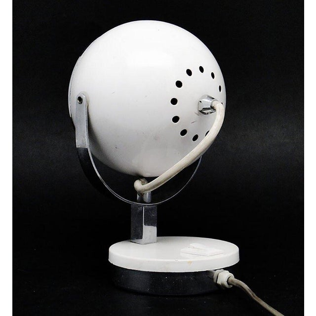 Postmodern Polish Bedside Lamp in Glass and Metal, 1980s For Sale - Image 6 of 9