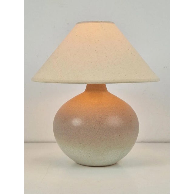 Ceramic Vintage Scandinavian Stoneware Table Lamp, 1960s For Sale - Image 7 of 8