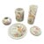 Set of 5 Famille Rose Porcelain Set For Sale
