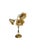 Vintage Brass Floral Table Lamp with Three Lotus Flowers, 1960s For Sale - Image 14 of 14