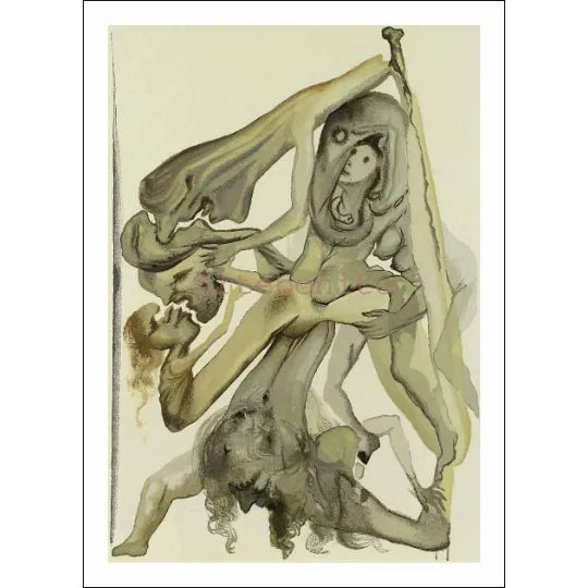 Artist: Salvador Dali Country: Spain Title: Hell 4 – The Limbos Medium: Original Woodcut Marks: Not signed not numbered...