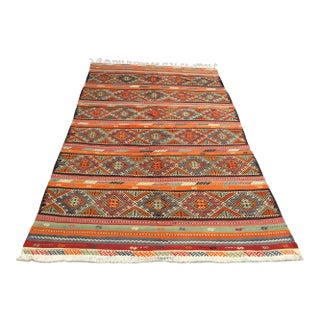 Nomadic Handmade KIlim - 75" X 115" For Sale
