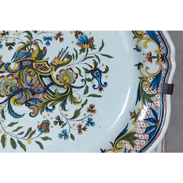 French Early 20th Century French Faience Henriot Quimper Platter For Sale - Image 3 of 6