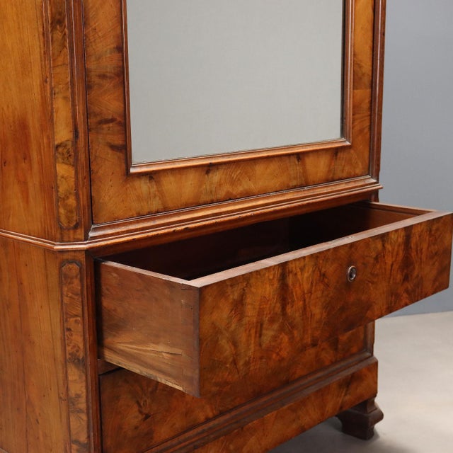 Umbertine Wardrobe in Veneered Walnut For Sale - Image 6 of 9
