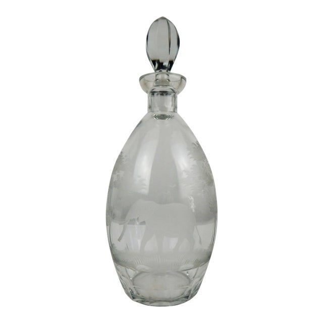 1960s Queen Lace Elephant Decanter For Sale
