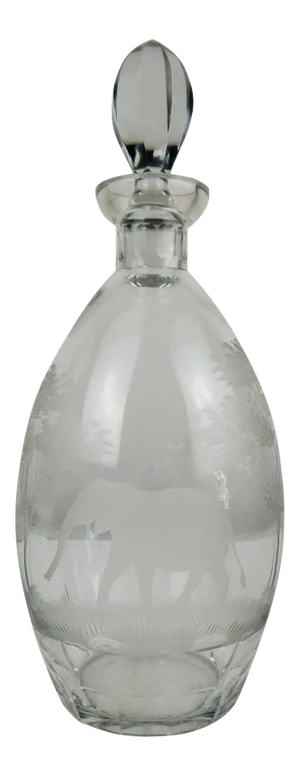 1960s Queen Lace Elephant Decanter