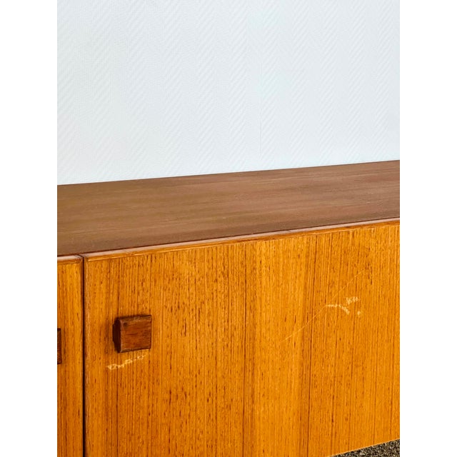Minimalist Scandinavian Teak Sideboard, 1960s For Sale - Image 9 of 17