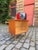 Sapelli Mahogany TV Display Cabinet with Rotating Top For Sale - Image 5 of 11