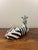 1950s Italian Mid-Century Hand-Painted Ceramic Zebra Sculpture For Sale - Image 4 of 8