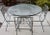 Vintage Wrought Iron Industrial Style Patio Table & 4 Chairs For Sale In Las Vegas - Image 6 of 6