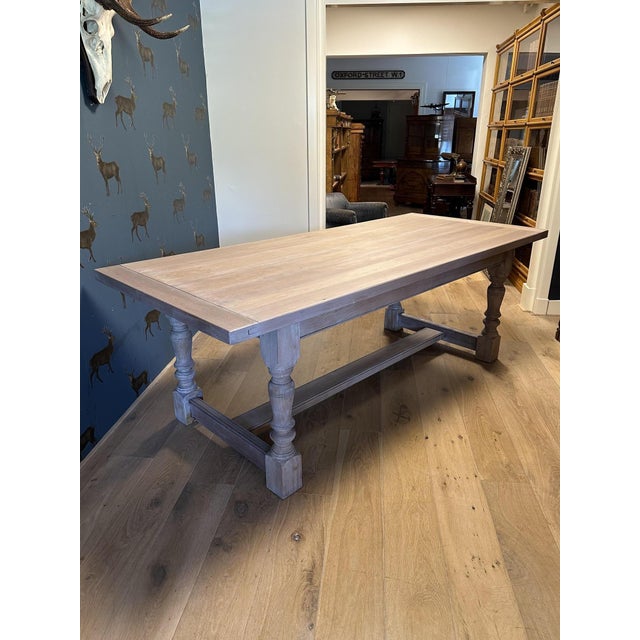 Vintage English Farmhouse Table, 1990s For Sale - Image 11 of 15