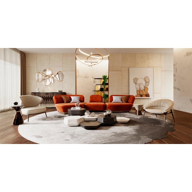 Not Yet Made - Made To Order Moon 300 Rug by Alma De Luce For Sale - Image 5 of 7