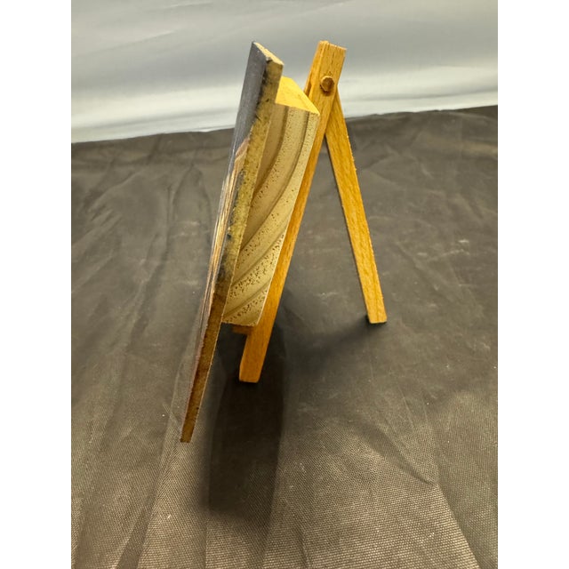 Paint Sharon McGauley Original Signed Oil Painting "Captain Tony's" Tiny Painting Project For Sale - Image 7 of 9