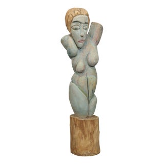 Tom De Munk-Kerkmeer, Carved Sculpture, 1990s, Wood For Sale