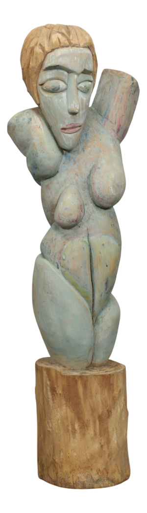 Tom De Munk-Kerkmeer, Carved Sculpture, 1990s, Wood