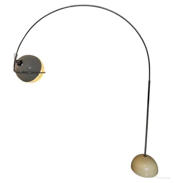 Focus arc lamp by fabio lenci for guzzini, 1960s a striking vintage focus arc lamp, designed by renowned italian designer...