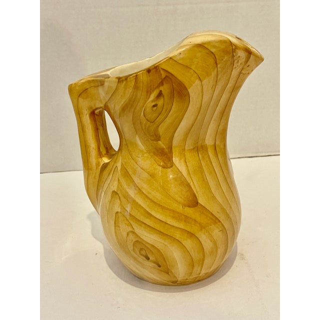 Modern Vallauris Pottery Pitcher by Grandjean Jourdan, France 1960s For Sale - Image 3 of 9