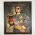 A striking original oil on board painting of a one patched eye military man. Both he and the uniform are unidentified to...