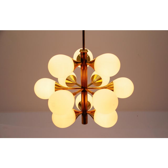 1960s Large Mid-Century Modern Sputnik Lamp from Kaiser Leuchten, Germany 1960s For Sale - Image 5 of 13