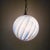 Vintage Blue Swirled Hand Blown Pendants - a Pair For Sale - Image 4 of 9